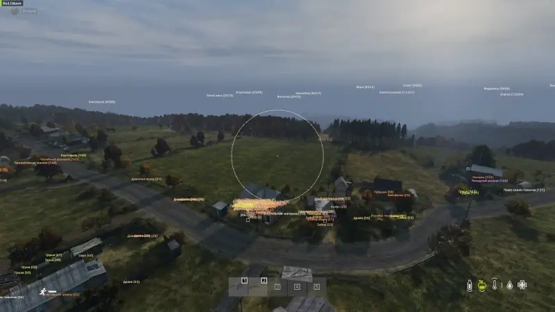 DAYZ ESP overlay — loot and location markers in Chernarus